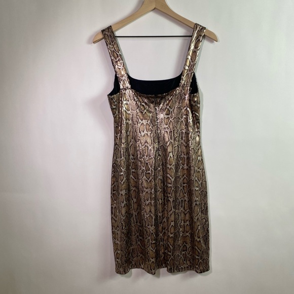 NWT L’AGENCE Auden #38 Snake Print Mini Dress M Medium - Picture 7 of 16